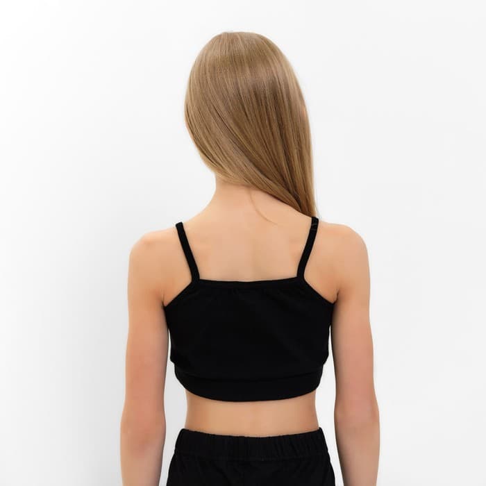 Топ для девочки MINAKU, чёрный, рост 128 см