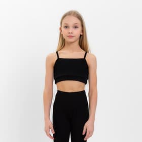 Топ для девочки MINAKU: Casual Collection, чёрный, рост 146 см