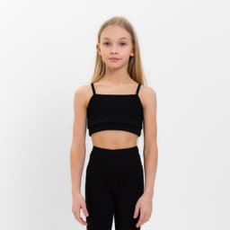Топ для девочки MINAKU: Casual Collection, чёрный, рост 146 см