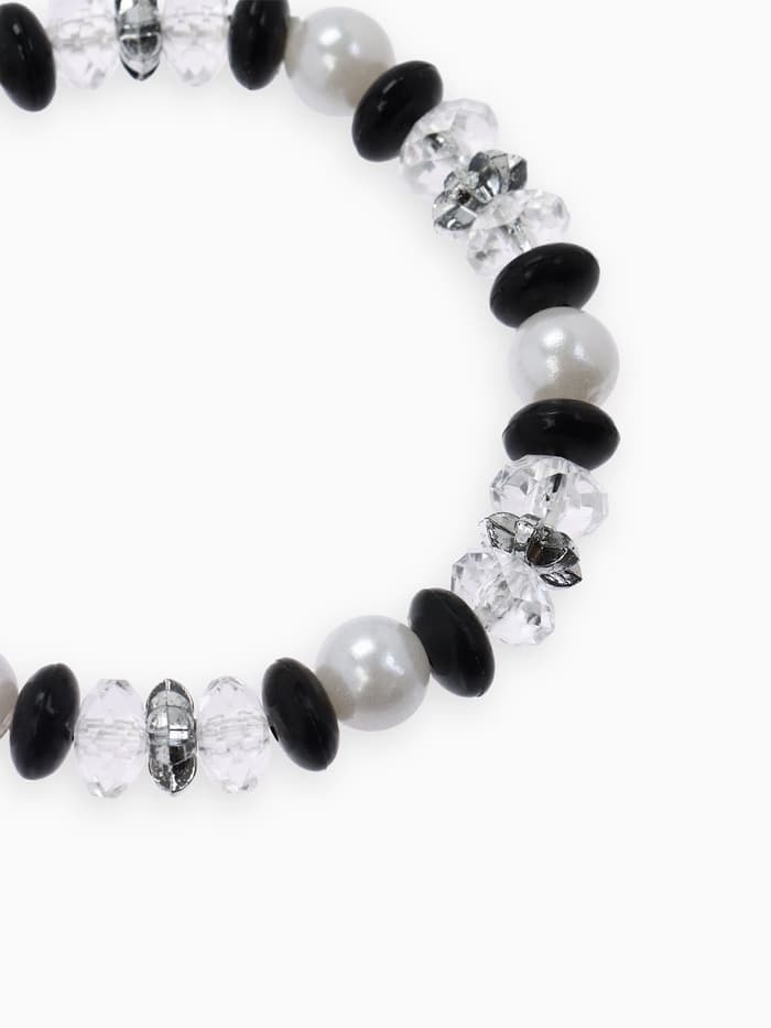 Браслет детский «Выбражулька. Ундина», d=6 см, черный, белый