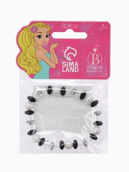 Браслет детский «Выбражулька. Ундина», d=6 см, черный, белый