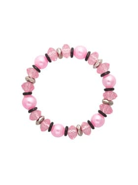 Браслет детский «Выбражулька. Ундина», d=6 см, черный, розовый