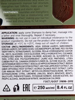 Шампунь Лошадиная сила для роста и укрепления волос с креатином на основе овсяных ПАВ, 250 мл