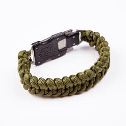 Браслет паракорд с ножом, хаки, 25 см