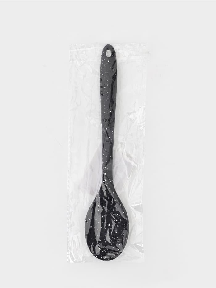 Ложка гарнирная Доляна «Орион», силикон, 21×4.3 см, чёрная