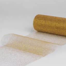 Фатин с глиттером, 15 см, 9 ± 0.5 м, 11 ± 1 г/м², цвет золотой №05