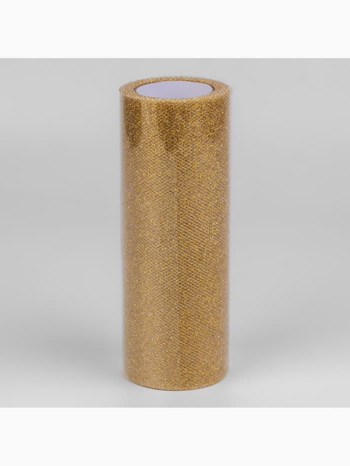 Фатин с глиттером, 15 см, 9 ± 0.5 м, 11 ± 1 г/м², цвет золотой №05
