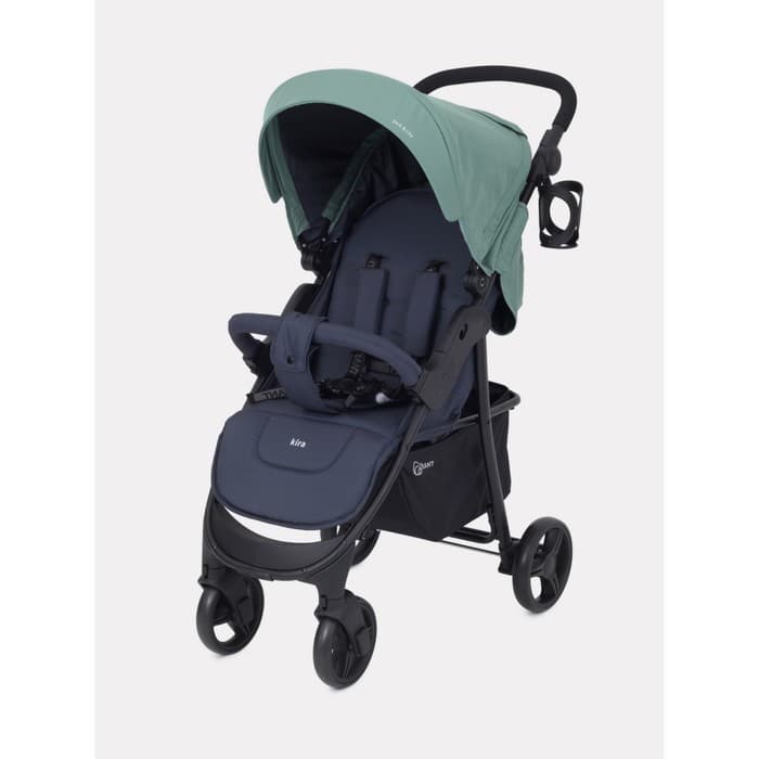 Коляска прогулочная детская Rant Basic Kira, зелёная
