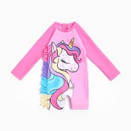 Купальник детский «Крошка Я. Единорог», рост 80-86 см, розовый