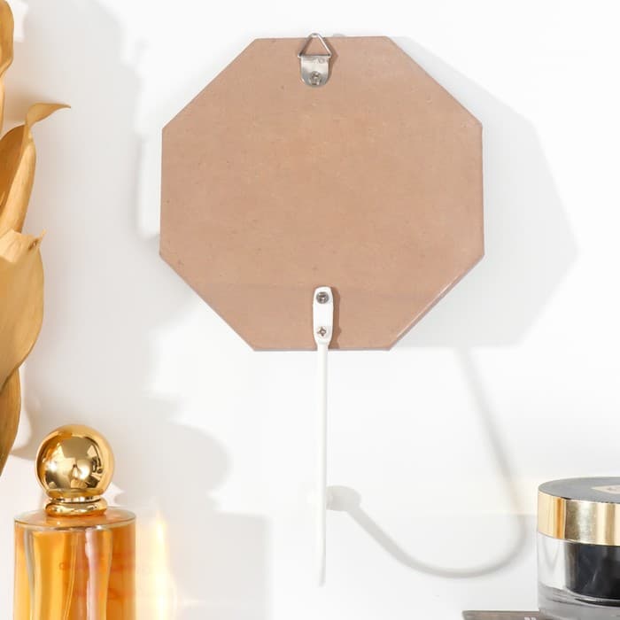 Настенный крючок декоративный «Цветок. Восьмигранник», дерево, 11.6×0.7×20 см