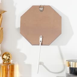 Настенный крючок декоративный «Ажурный цветок. Восьмигранник», дерево, 11.6×0.7×20 см