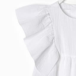 Комплект для девочки (блузка и брюки) MINAKU: muslin clouds, белый, рост 98 см