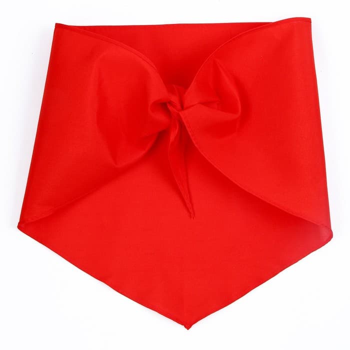 Галстук пионерский, 100% п/э, красный 120×35 см