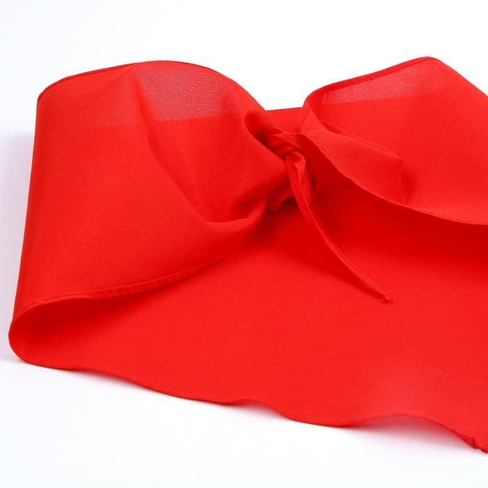 Галстук пионерский, 100% п/э, красный 120×35 см