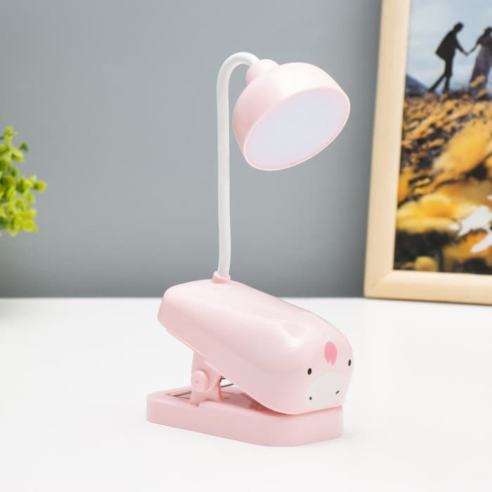 Настольная лампа на прищепке «Мультяши» LED 3 Вт USB АКБ МИКС 5.7×10.5×25 см RISALUX