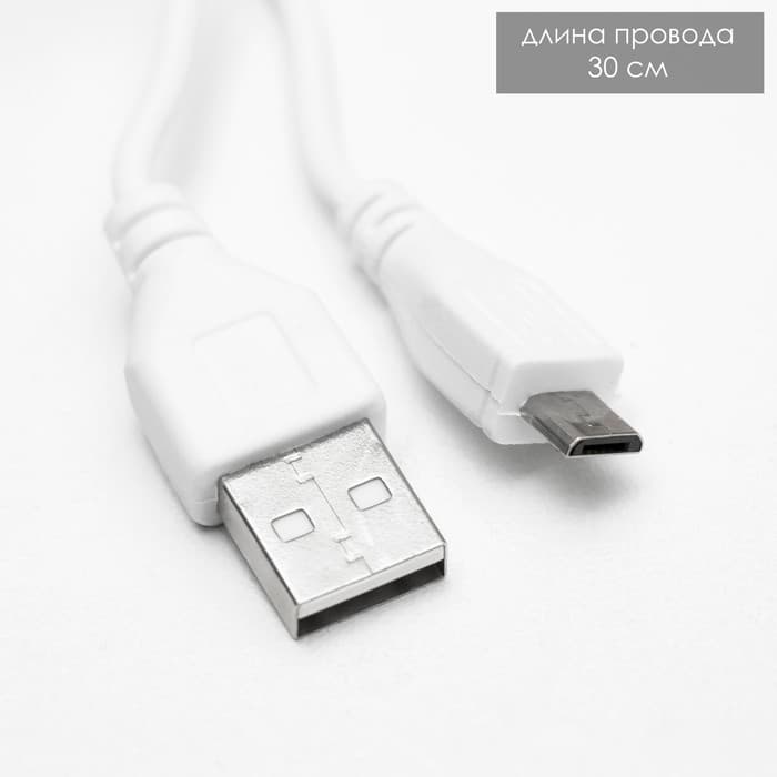 Настольная лампа на прищепке «Мультяши» LED 3 Вт USB АКБ МИКС 5.7×10.5×25 см RISALUX