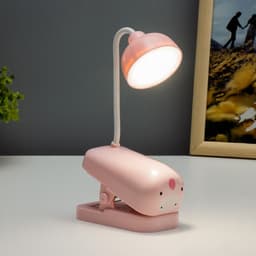 Настольная лампа на прищепке «Мультяши» LED 3 Вт USB АКБ МИКС 5.7×10.5×25 см RISALUX