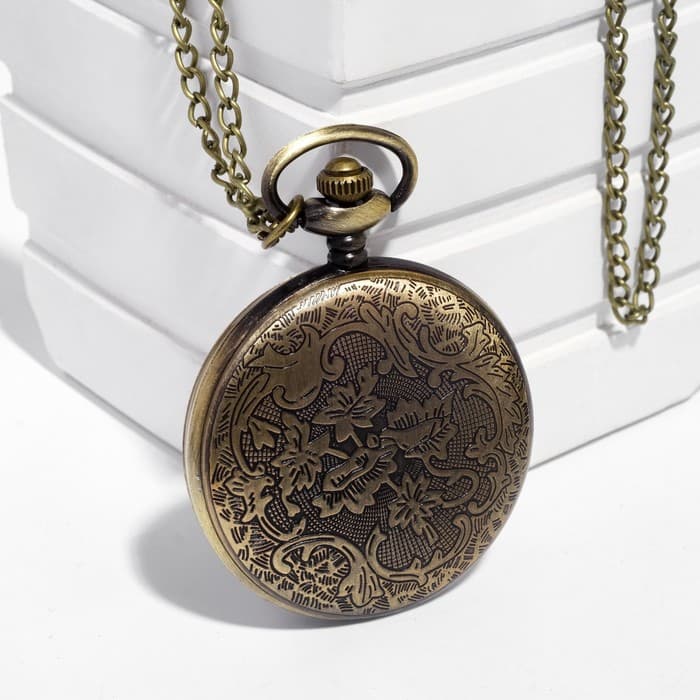 Часы карманные «Классика», кварцевые, цепочка l-40 см, d=4.5 см