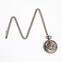 Часы карманные «Классика», кварцевые, цепочка l-40 см, d=4.5 см