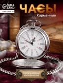 Часы карманные «Классика», кварцевые, длина цепочки 40 см, циферблат d=4.5 см, под гравировку