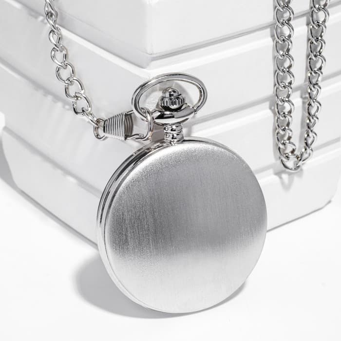 Часы карманные «Классика», кварцевые, длина цепочки 40 см, циферблат d=4.5 см, под гравировку