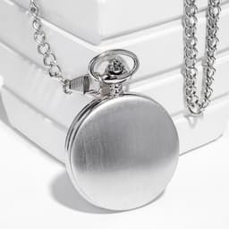 Часы карманные «Классика», кварцевые, длина цепочки 40 см, циферблат d=4.5 см, под гравировку