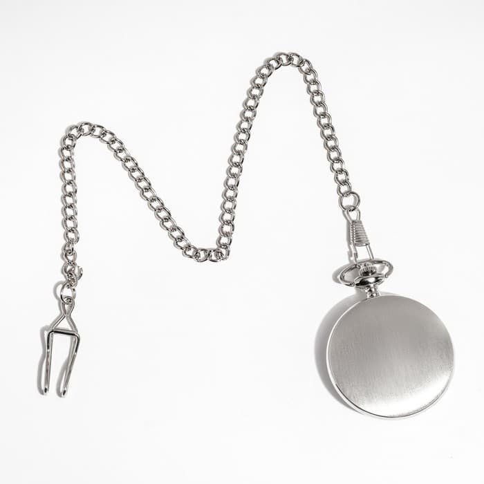 Часы карманные «Классика», кварцевые, длина цепочки 40 см, циферблат d=4.5 см, под гравировку