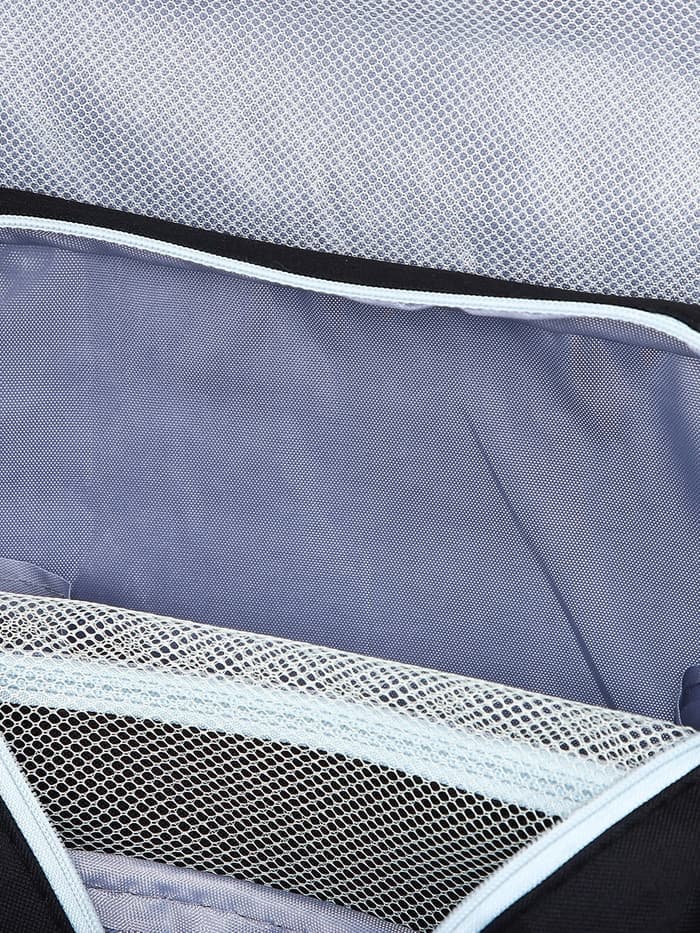 Косметичка-несессер дорожная на молнии, липучках, с крючком, чёрная