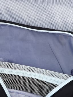 Косметичка-несессер дорожная на молнии, липучках, с крючком, чёрная