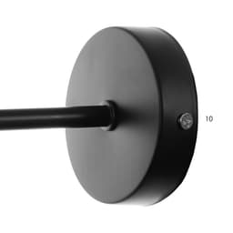 Бра «Валли» Е27 40 Вт черный 10×10×22 см