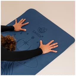 Коврик для фитнеса и йоги Sangh Moon, нескользящий, 183×61×0.6 см, синий