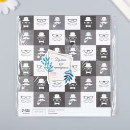 Бумага для скрапбукинга «Арт Узор. Харизма и стиль», 180 г/м², 15.5×17 см