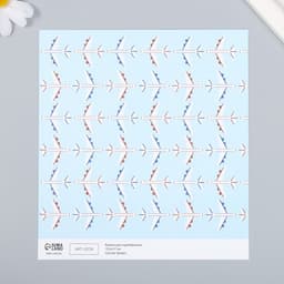 Бумага для скрапбукинга «Арт Узор. Самолёты», 180 г/м², 15.5×17 см