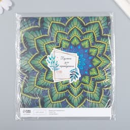 Бумага для скрапбукинга «Цветочная мандала», плотность 180 г, 15.5×17 см