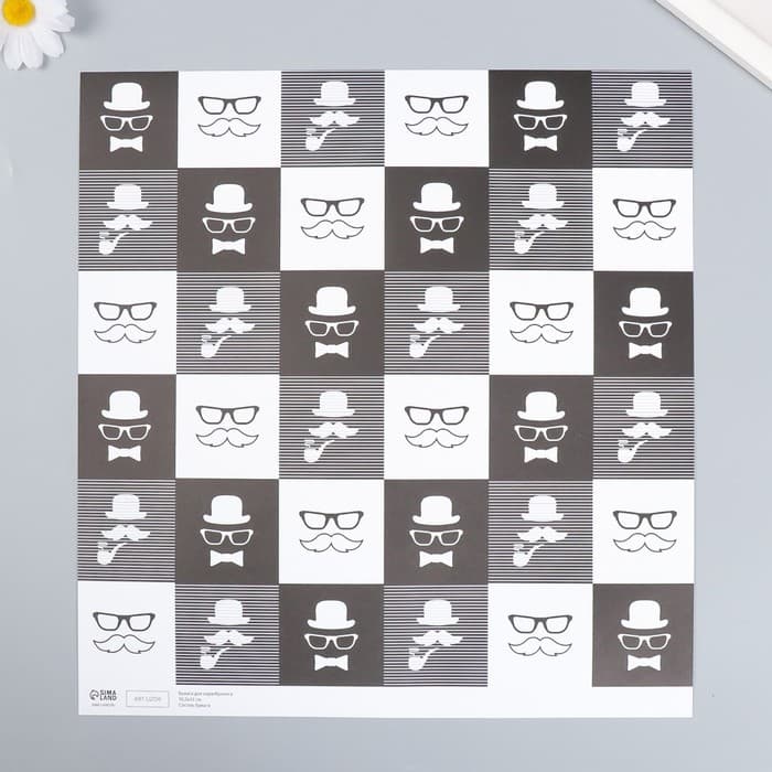 Бумага для скрапбукинга «Арт Узор. Харизма и стиль», 180 г/м², 30.5×32 см