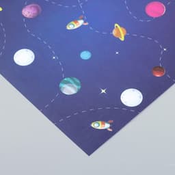 Бумага для скрапбукинга «Арт Узор. Путешествие в космос», 180 г/м², 30.5×32 см