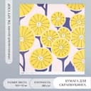 Бумага для скрапбукинга «Жёлтые цветы», плотность 180 г, 30.5×32 см