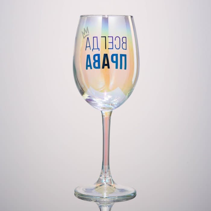 Бокал для вина с надписью «Всегда права», 360 мл
