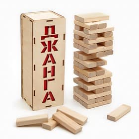 Падающая башня дженга, настольная игра «Люкс», 54 бруска, брусок 7×2.5×1 см