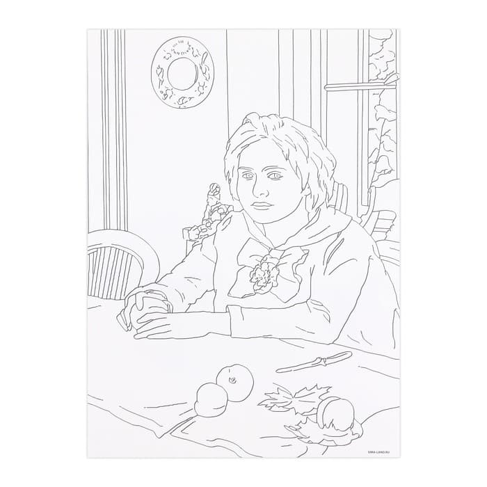 Раскраска акварелью с красками «Мои первые эскизы», А4