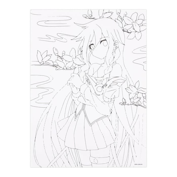 Раскраска акварелью с красками «Мои первые эскизы», А4