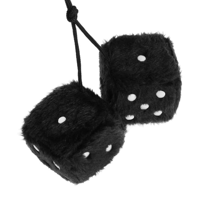 Подвес автомобильный, на зеркало, «Пушистые кубики», 6×6 см