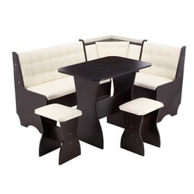 Кухонный уголок «А-17/1», со столом, с табуретами, цвет венге тёмный/терра 101