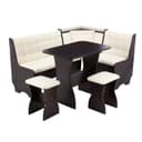 Кухонный уголок «А-17/1», со столом, с табуретами, цвет венге тёмный/терра 101