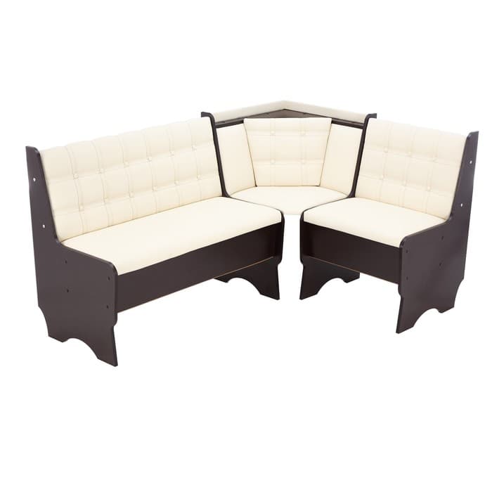 Кухонный уголок «А-17/1», со столом, с табуретами, цвет венге тёмный/терра 101