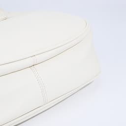 Сумка - мешок женская на молнии, 34×26×8 см, белая