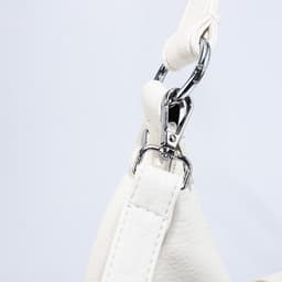 Сумка - мешок женская на молнии, 34×26×8 см, белая