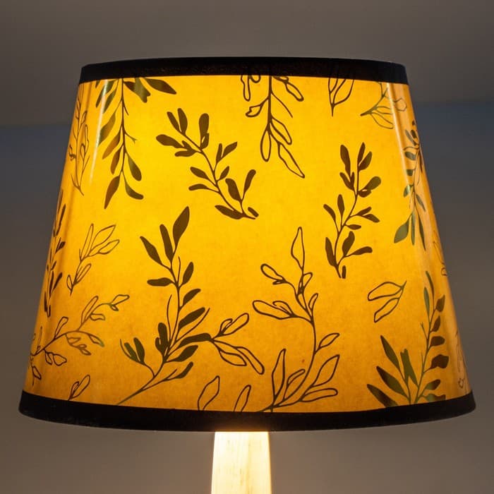 Абажур для лампы, торшера BayerLux «Листья», Е14, серый, 20×20×15 см