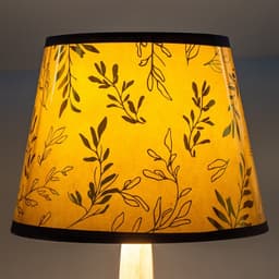 Абажур для лампы, торшера BayerLux «Листья», Е14, серый, 20×20×15 см