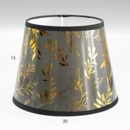 Абажур для лампы, торшера BayerLux «Листья», Е14, серый, 20×20×15 см